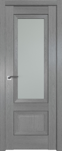 Межкомнатная дверь 2.90XN Грувд серый стекло Матовое    Profil Doors