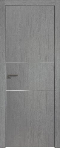 Межкомнатная дверь 107ZN Грувд серый    кромка Матовая с 4-х сторон Profil Doors